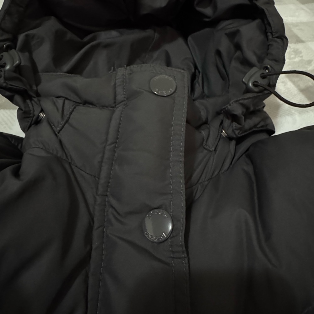 J Crew Women’s Dark Gray Full Length Puffer Jacket Medium - Picture 11 of 16